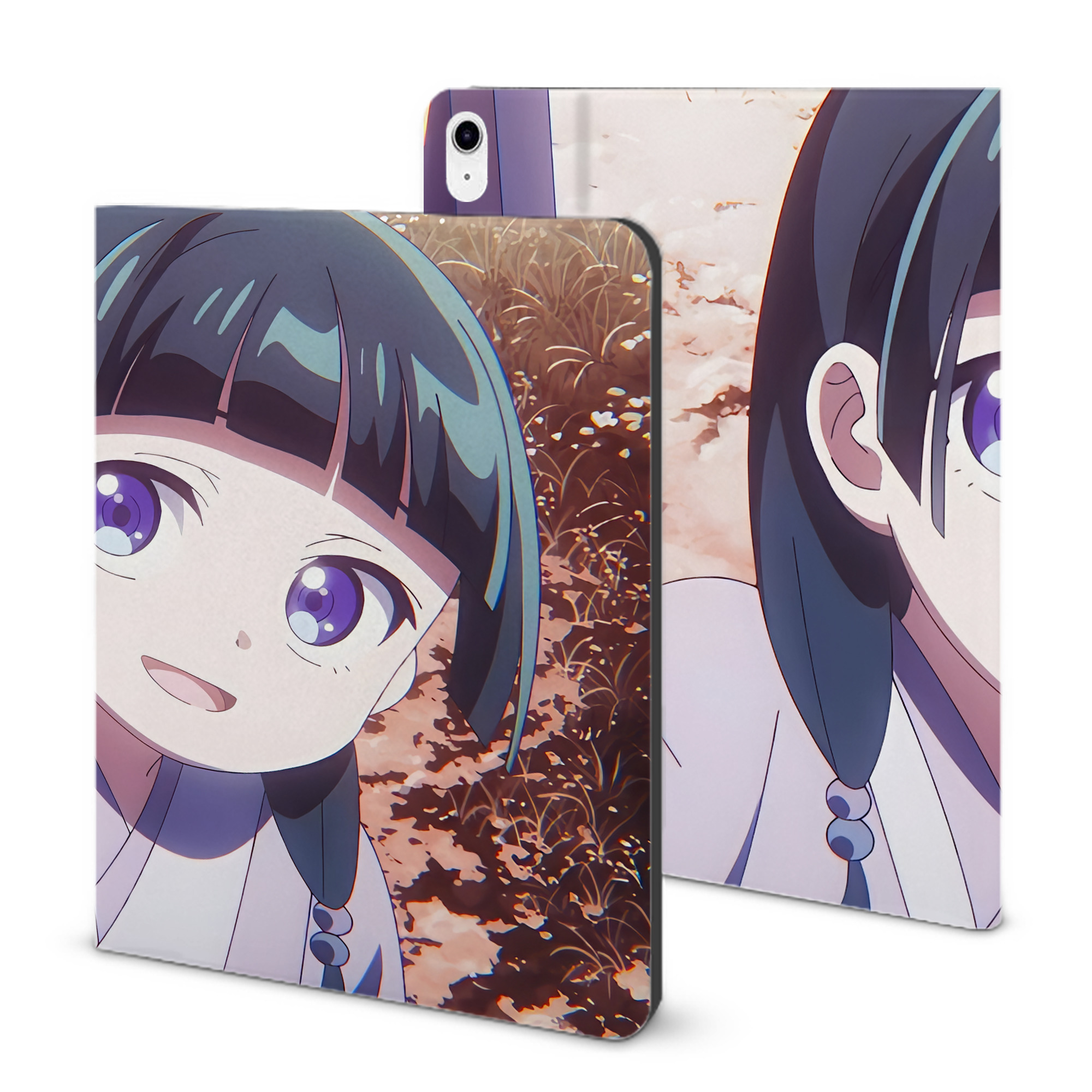 （画像用） 薬屋のひとりごと The Apothecary Diaries IPad ケース ブック型 PUレザー TPU 耐衝撃 軽量 薄型 ペン収納なし 全面保護 IPad 各モデル対応